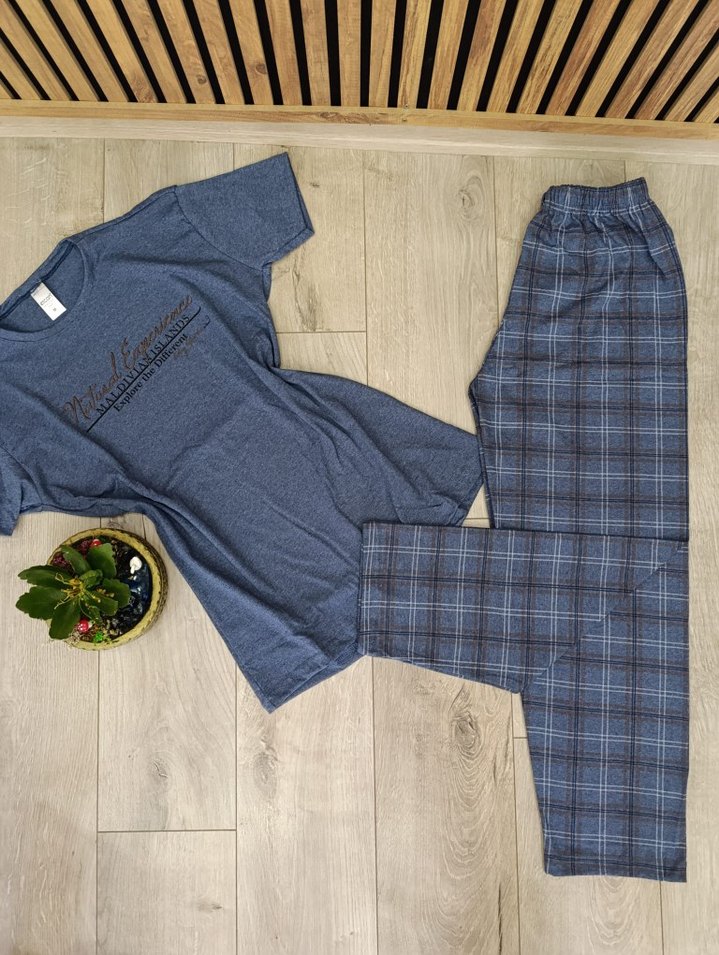 Erkek Kısa Kollu Pijama Takımı - Görsel 3