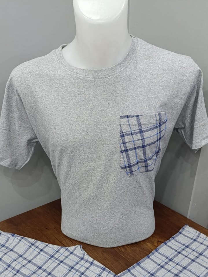 Gri Kareli Erkek Pijama Takımı - Görsel 4