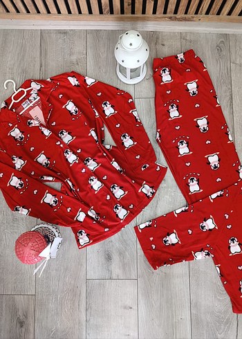 Diğer Uzun Kollu Kadın Pijama Takımı