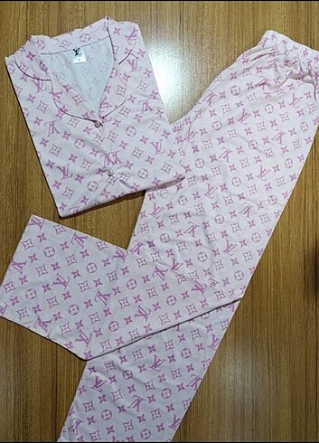 Louis Vuitton Louis Vuitton Bayan Önden Düğmeli Pijama Takımı