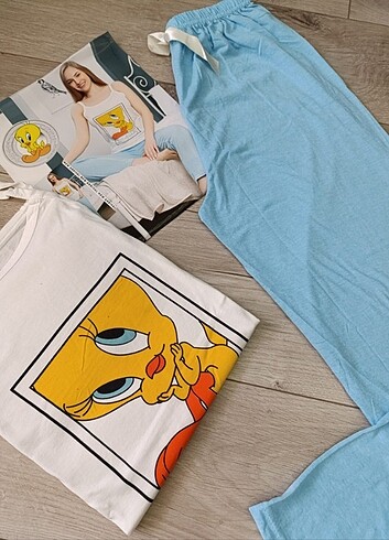Diğer İp Askılı Pijama Takımı