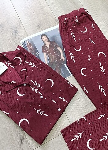 Önden Düğmeli Pijama Takımı 