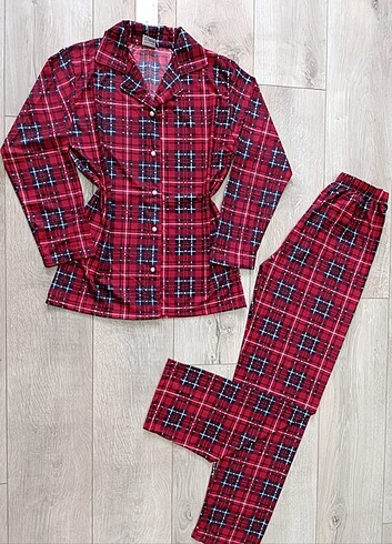 xl Beden Uzun Kollu Pijama Takımı 