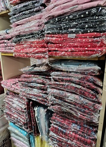 Uzun Kollu Önden Düğmeli Pijama Takımı - Görsel 7