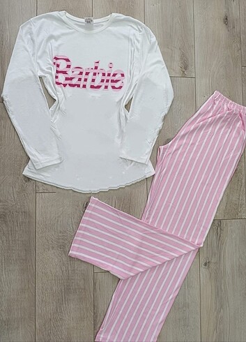 l Beden Bayan Uzun Kollu Kışlık Pijama Takımı