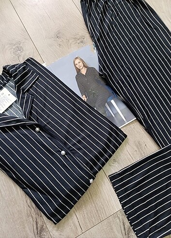 Bayan Uzun Kollu Pijama Takımı 
