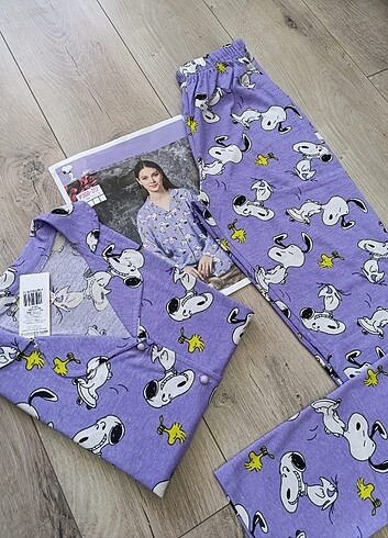 Bayan Uzun Kollu Pijama Takımı