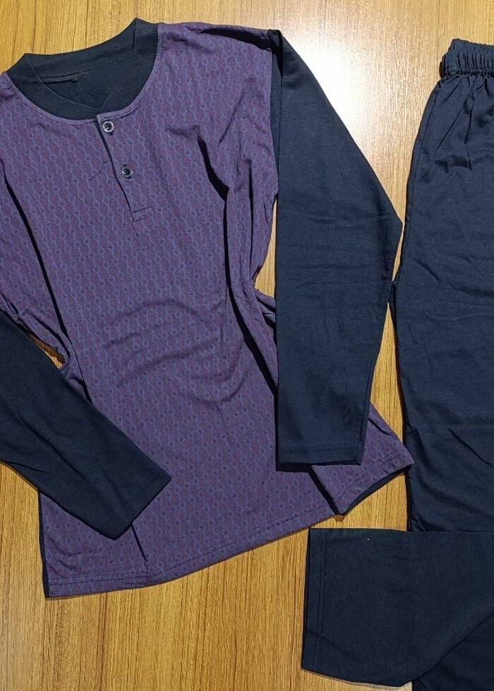 Erkek Uzun Kol Pijama Takımı - Görsel 2