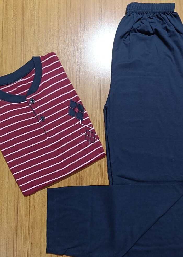 Erkek Uzun Kol Pijama Takımı - Görsel 2