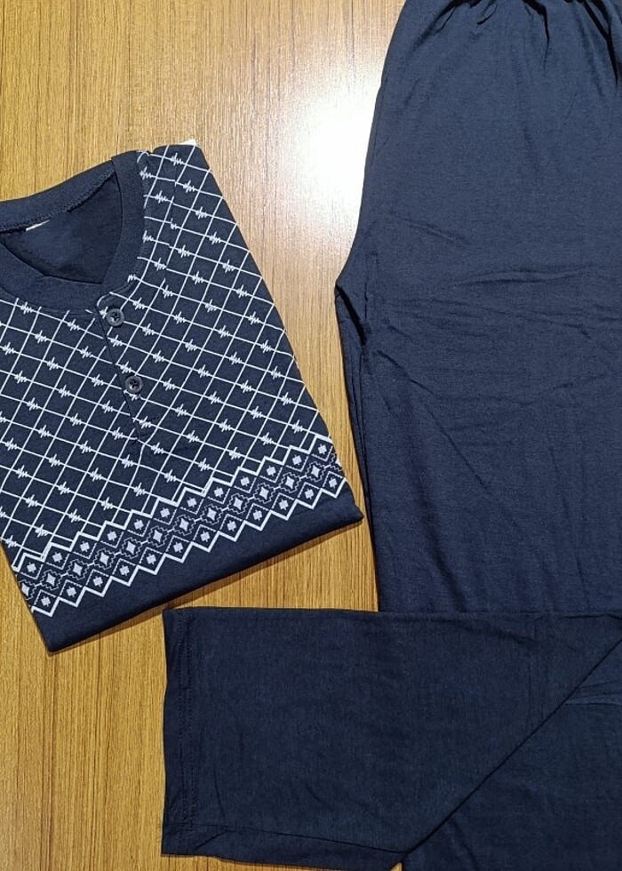 Erkek Uzun Kol Pijama Takımı - Görsel 3