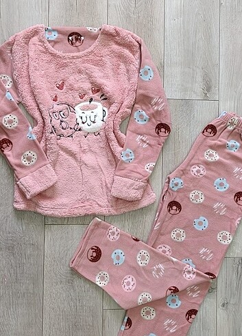 xl Beden Welsoft &Pola Kışlık Pijama Takımı