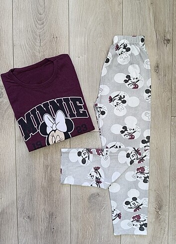 12-13 Yaş Beden siyah Renk Kız Çocuk Pijama Takımı