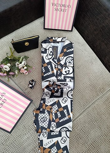 Gucci İpek Saten Pijama Takımı 