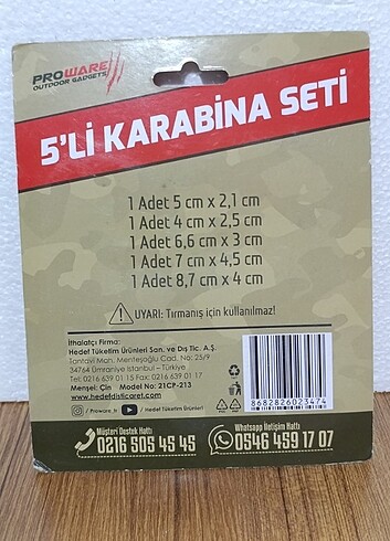 KARABİNA SET - Görsel 2