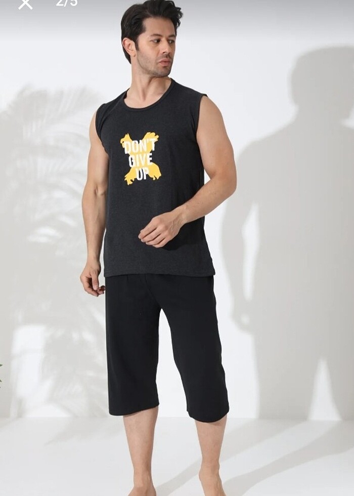 ERKEK KAPRİ PİJAMA TAKIMI  - Görsel 5