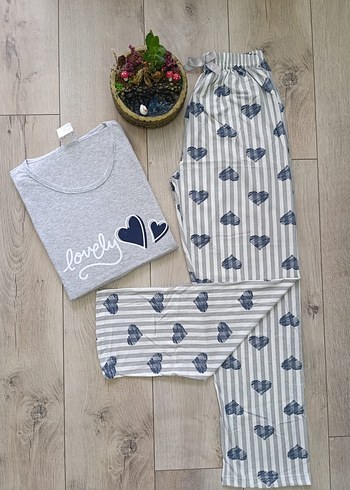 xl Beden Uzun Kollu Kadın Pijama Takımı