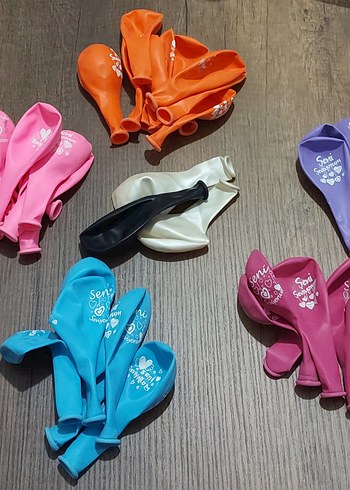 Renkli Parti Balonları Seti - Görsel 2