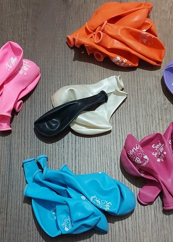 Renkli Parti Balonları Seti - Görsel 5