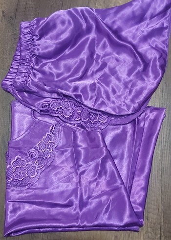 Mor saten kadın gecelik... - Görsel 7