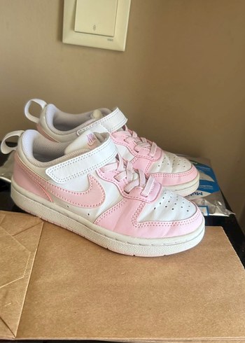 Kız Çocuk Pembe Cırt Cırtlı Spor Ayakkabı