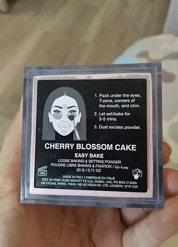 Beden huda Baking pudra pembe pudra cherry blossom cake