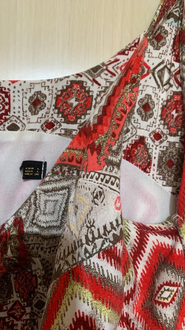 Bohem Çok Renkli Uzun Askılı Elbise - Görsel 3