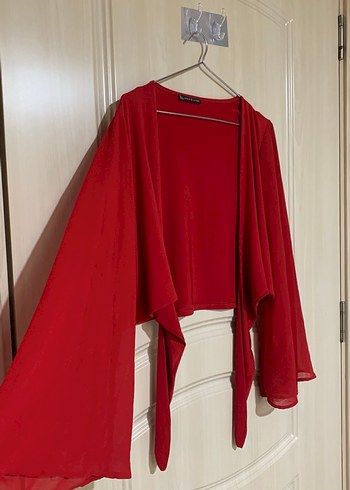 Kırmızı Uzun Kollu bluz - Görsel 2