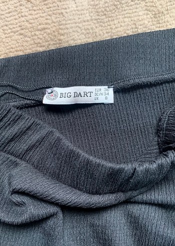 Drapeli Siyah Uzun Kadın Etek - Görsel 3