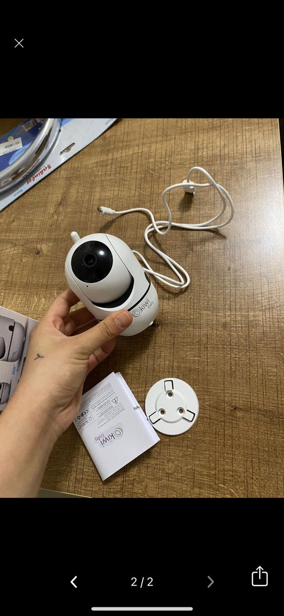 Kiwi Baby Beyaz Bebek Kamerası - Görsel 2