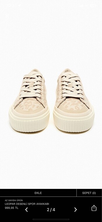 Zara Zara leopar desen ayakkabı