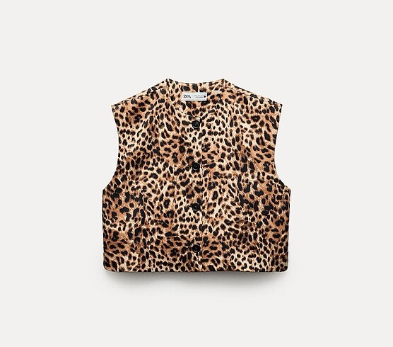 s Beden Zara leopar yelek