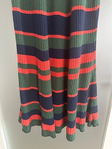 Milla çizgili triko elbise - Görsel 6