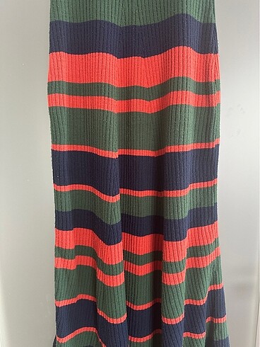 Milla çizgili triko elbise - Görsel 7