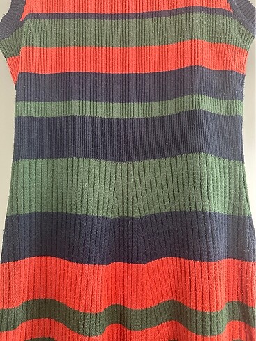 Milla çizgili triko elbise - Görsel 8