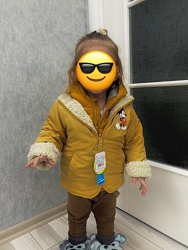 Bebek mont 5/6 Yaş çift taraflı