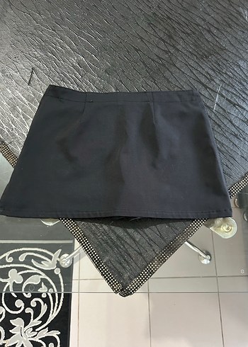 Diğer Siyah Pilili Mini Etek