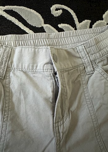 Kadın Gri Kargo Rahat Pantolon - Görsel 3