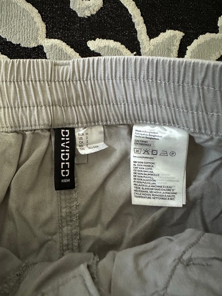 Kadın Gri Kargo Rahat Pantolon - Görsel 4