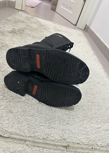 Kadın Siyah Biker Dizüstü Botlar - Görsel 3