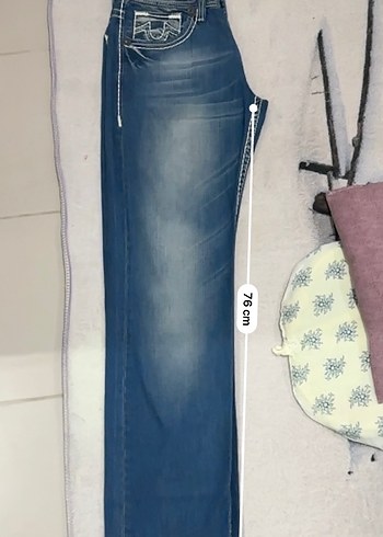 True Religion Mavi Denim Sokak Stili Jean - Görsel 11