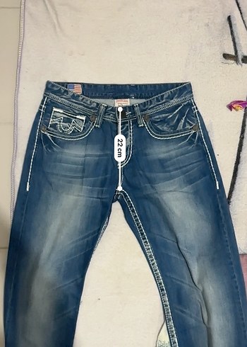 True Religion Mavi Denim Sokak Stili Jean - Görsel 10