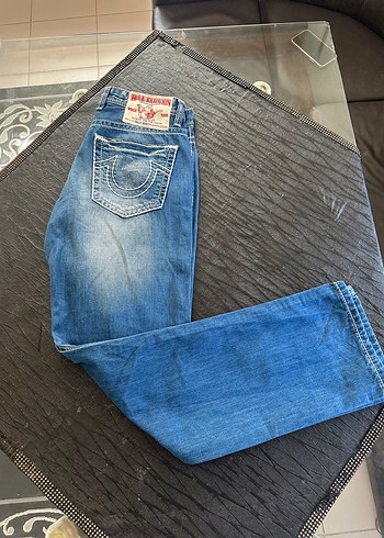 True Religion Mavi Denim Sokak Stili Jean - Görsel 8