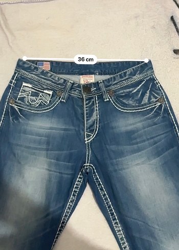 True Religion Mavi Denim Sokak Stili Jean - Görsel 9