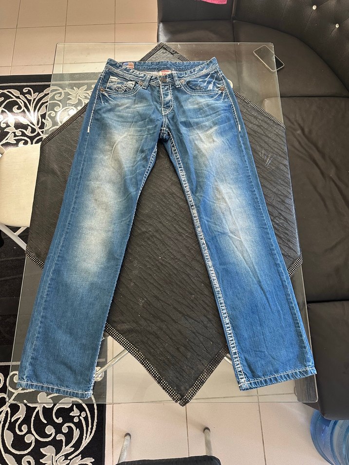 True Religion Mavi Denim Sokak Stili Jean - Görsel 3