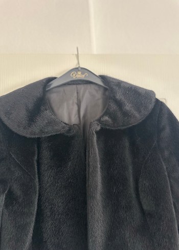 Düğmeli Siyah Süet Kadın Ceket - Görsel 3