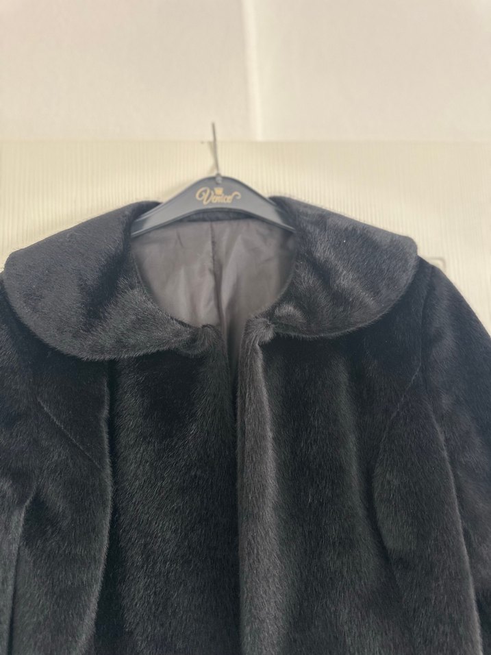 Düğmeli Siyah Süet Kadın Ceket - Görsel 3