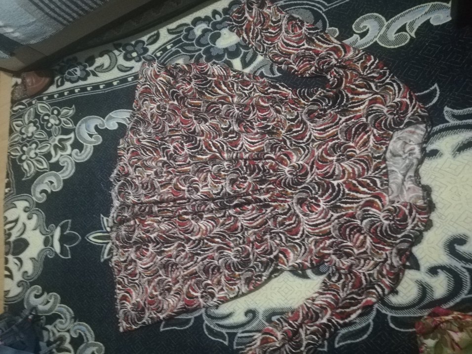 Bohem Tarz Mor Uzun Bağlama Desenli Etek - Görsel 2