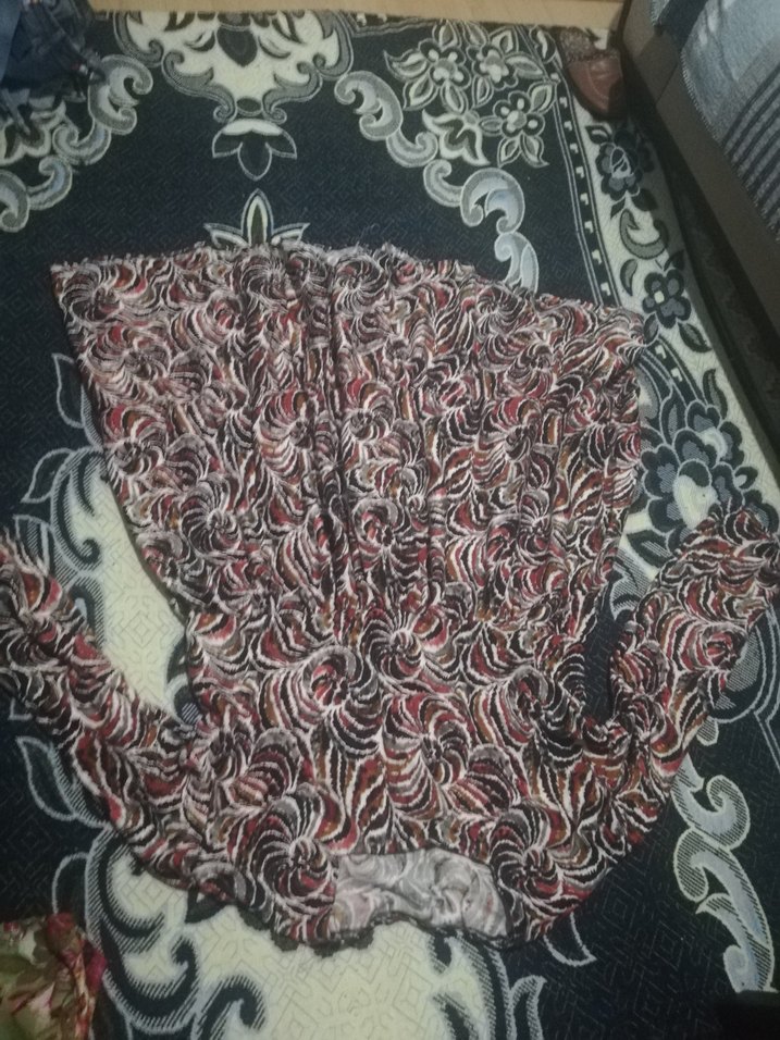 Bohem Tarz Mor Uzun Bağlama Desenli Etek - Görsel 3