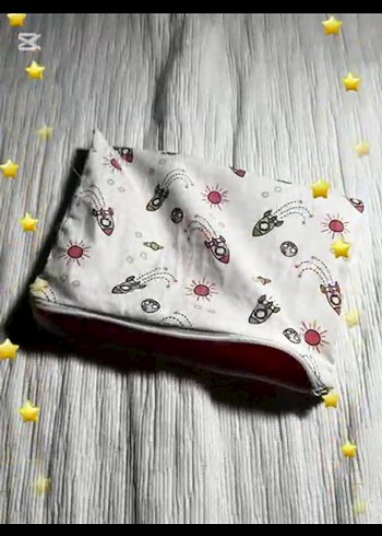 Renkli Baskılı Kadın Makyaj Çantası - Görsel 5