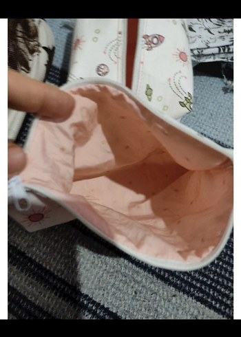 Renkli Baskılı Kadın Makyaj Çantası - Görsel 12